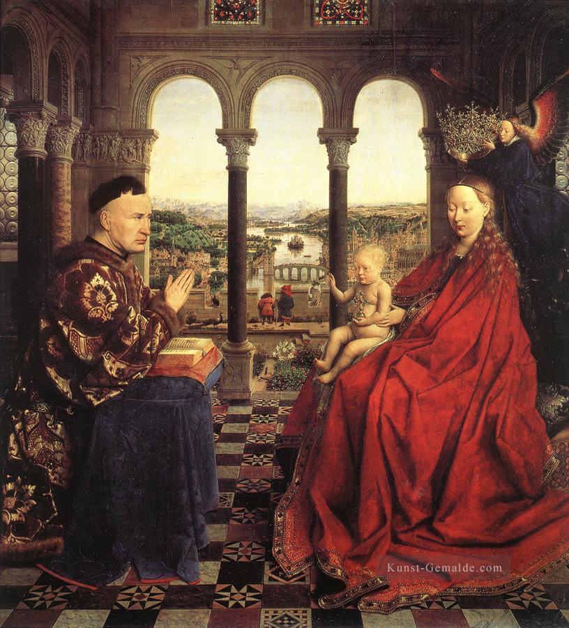 Die Jungfrau des Kanzlers Rolin Renaissance Jan van Eyck Ölgemälde